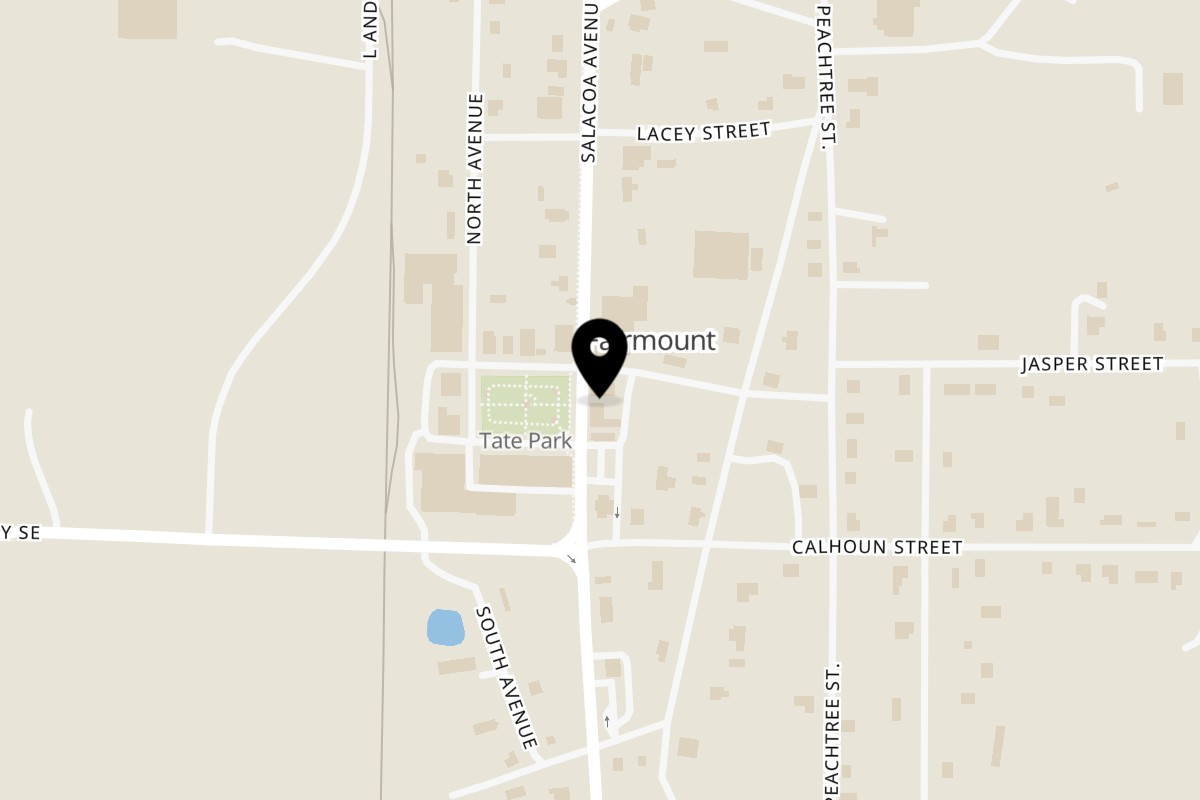 Map showing the location of La Louise Pizzeria on 2674 US-411 in Fairmount